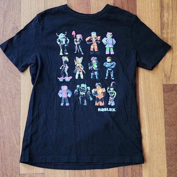 Old Navy Kids Black Roblox T-Shirt Size Medium/8 - Picture 2 of 8